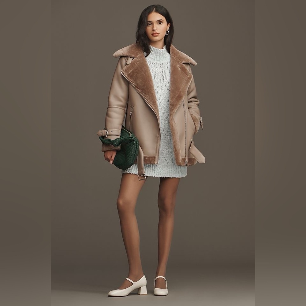 Anthropologie Avec Les Filles Faux Leather Jacket
